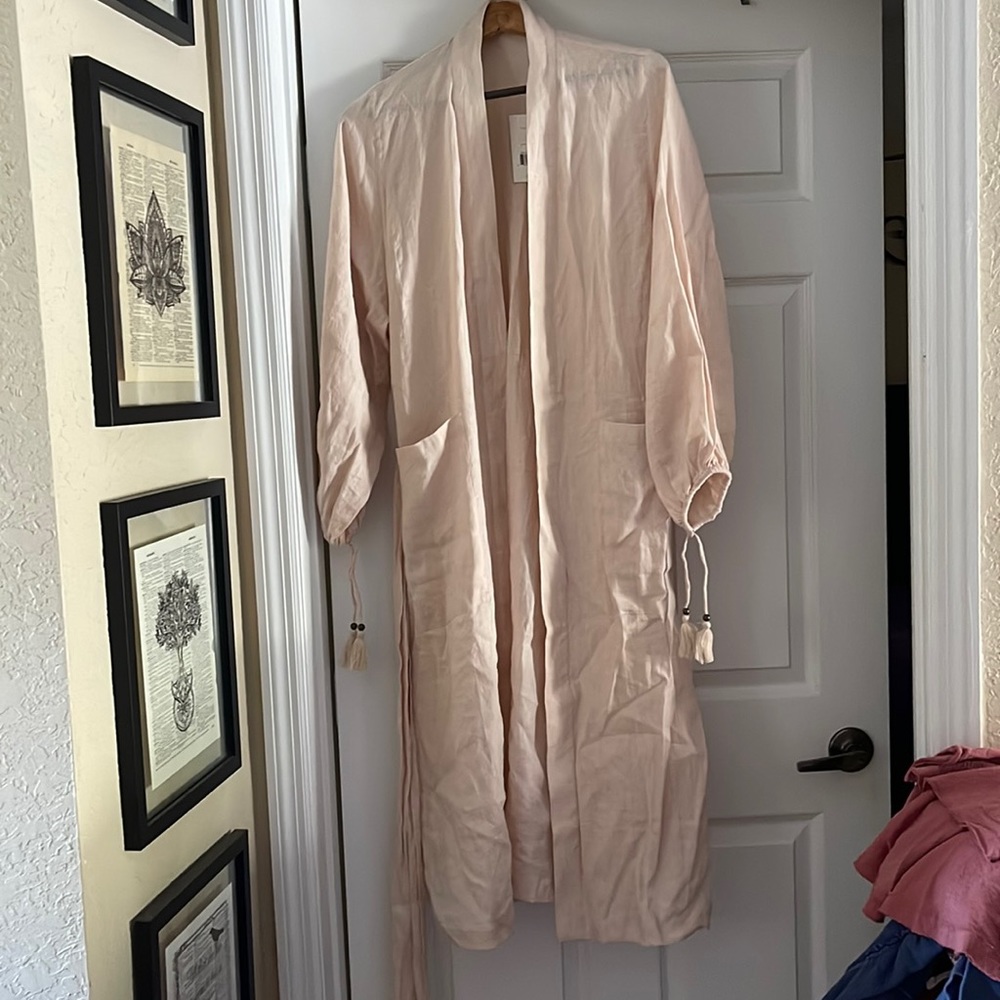 Linen robe
